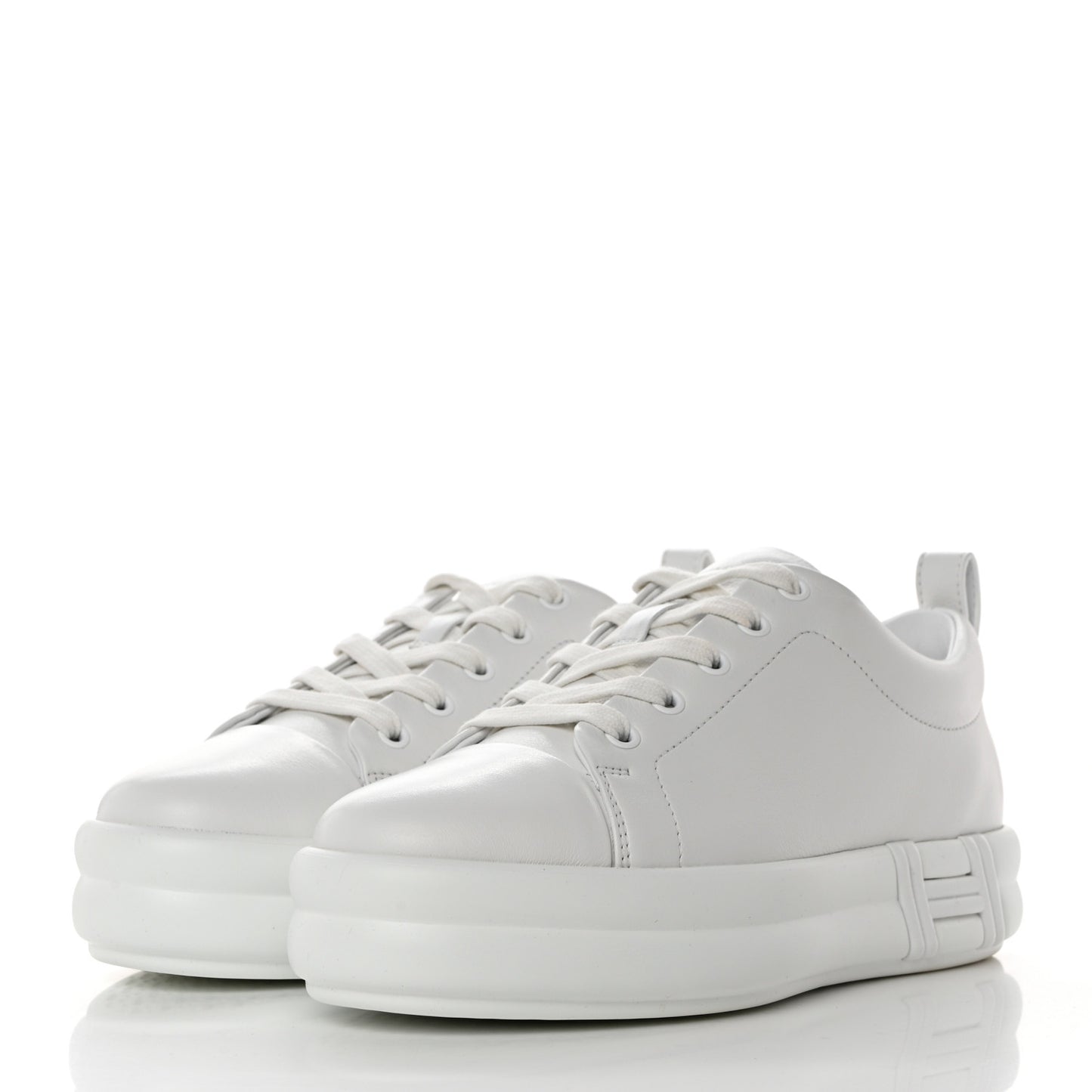Calfskin Happy Sneakers 36 White