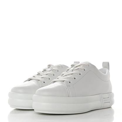 Hermes Calfskin Happy Sneakers 36 White 3 of 8