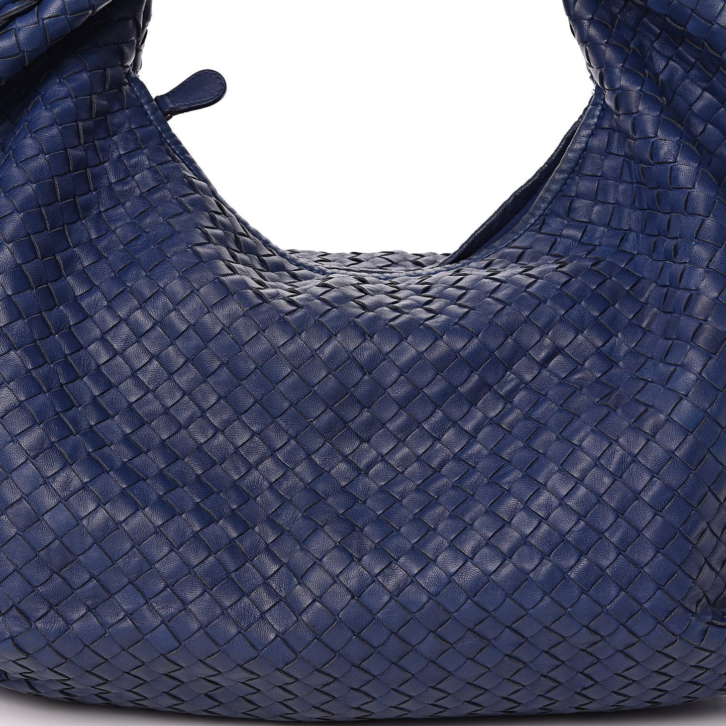 Nappa Intrecciato Large Belly Veneta Hobo Sapphire