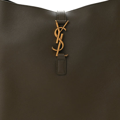 Saint Laurent Smooth Calfskin Large Le 5 A 7 Soft Hobo Light Musk 8 of 10