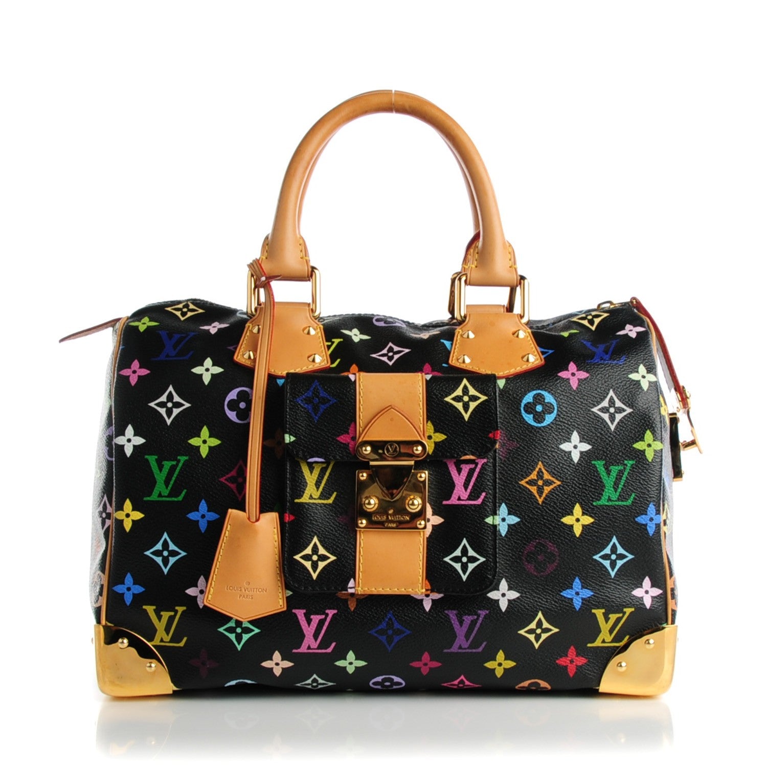 Louis Vuitton Monogram Multicolor Speedy 30 Black 1 of 8