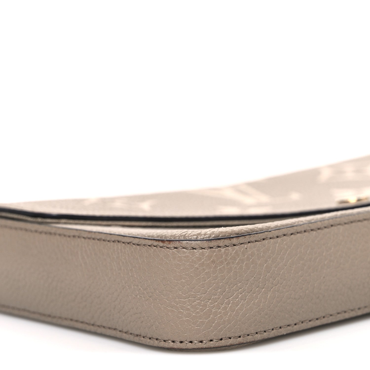 Louis Vuitton Empreinte Monogram Giant Felicie Pochette Tourterelle Creme 8 of 9