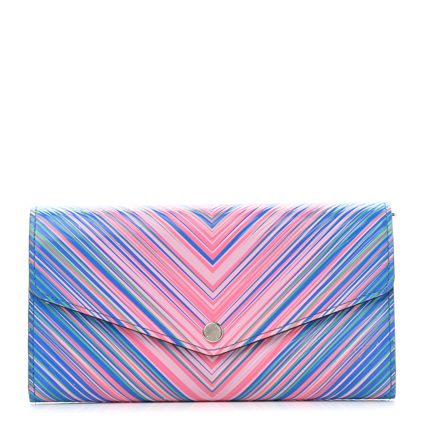 Epi Tropical Sarah Wallet Blue Rose
