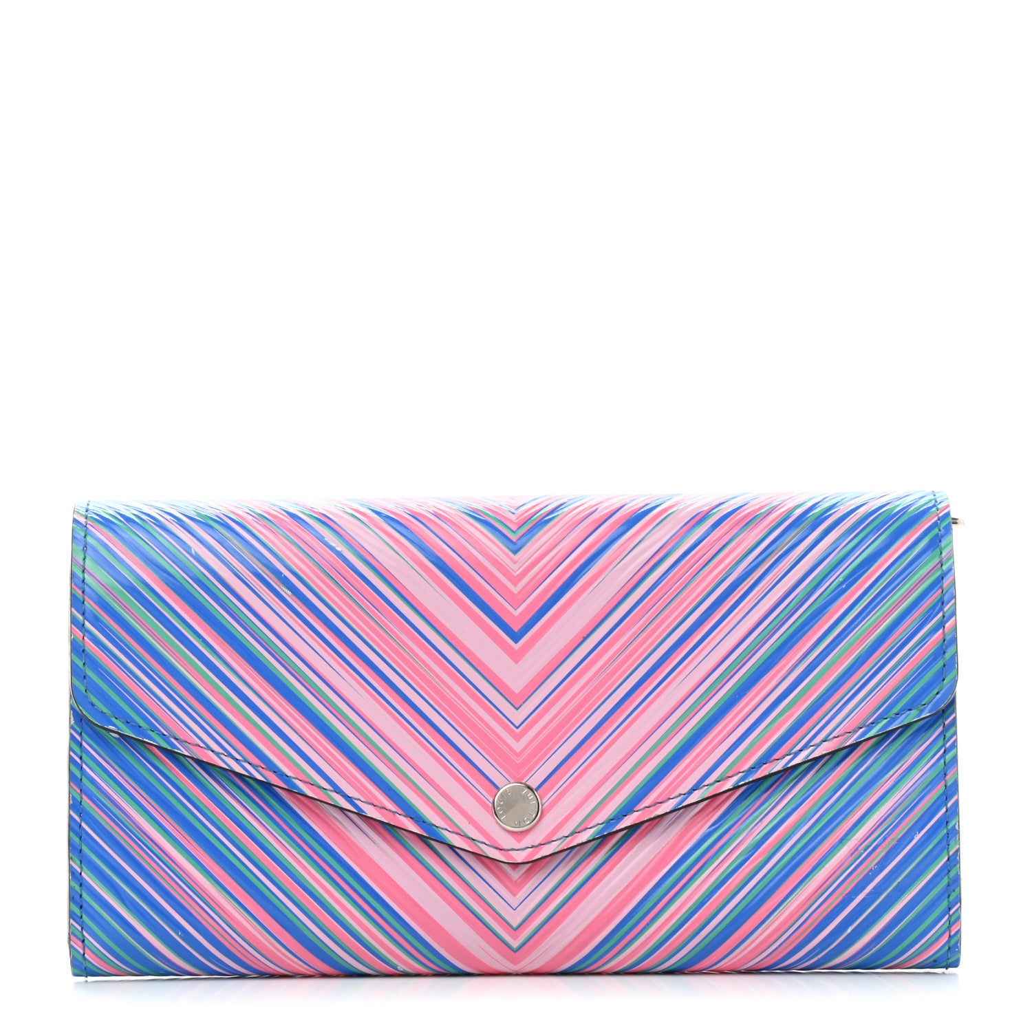 Louis Vuitton Epi Tropical Sarah Wallet Blue Rose 1 of 7