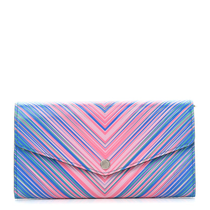 Louis Vuitton Epi Tropical Sarah Wallet Blue Rose 1 of 7