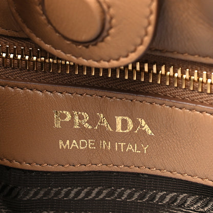 Prada Nappa Drawstring Tote Caramel 6 of 10