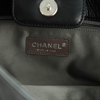 Chanel Calfskin Modern Chain Rhodoid Flap Black 6 of 7