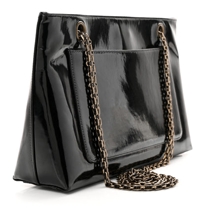 Chanel Patent Mademoiselle Tote Black 3 of 13