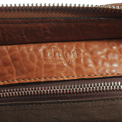 Chloe Leather Elvire Tote Cognac 8 of 8