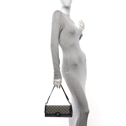 Gucci GG Monogram Small Luce Shoulder Bag Beige Blue 2 of 11