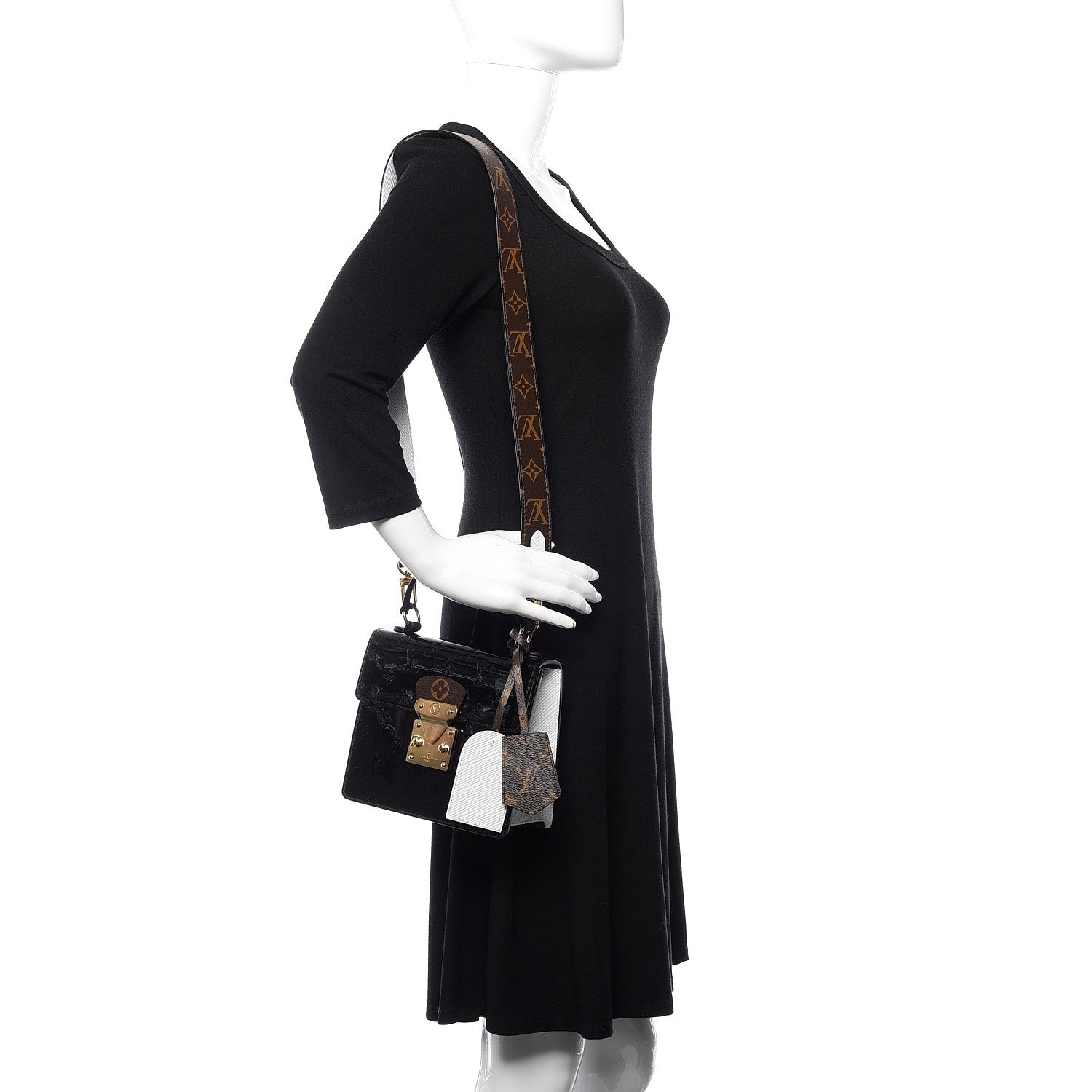 Louis Vuitton Vernis Epi Monogram Spring Street Black 2 of 8