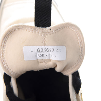 Chanel Fabric Calfskin Suede CC Sneakers 41 Beige 10 of 10