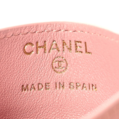 Chanel Calfskin Crocodile Embossed Crococo Card Holder Light Pink 6 of 8