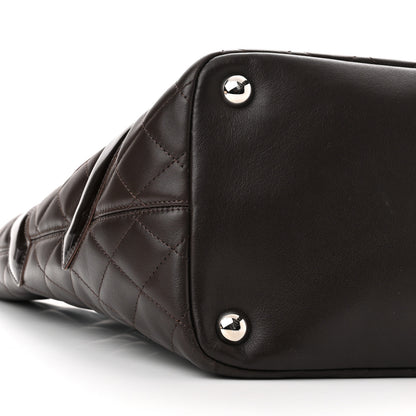 Chanel Calfskin Quilted Large Cambon Tote Brown 8 of 10