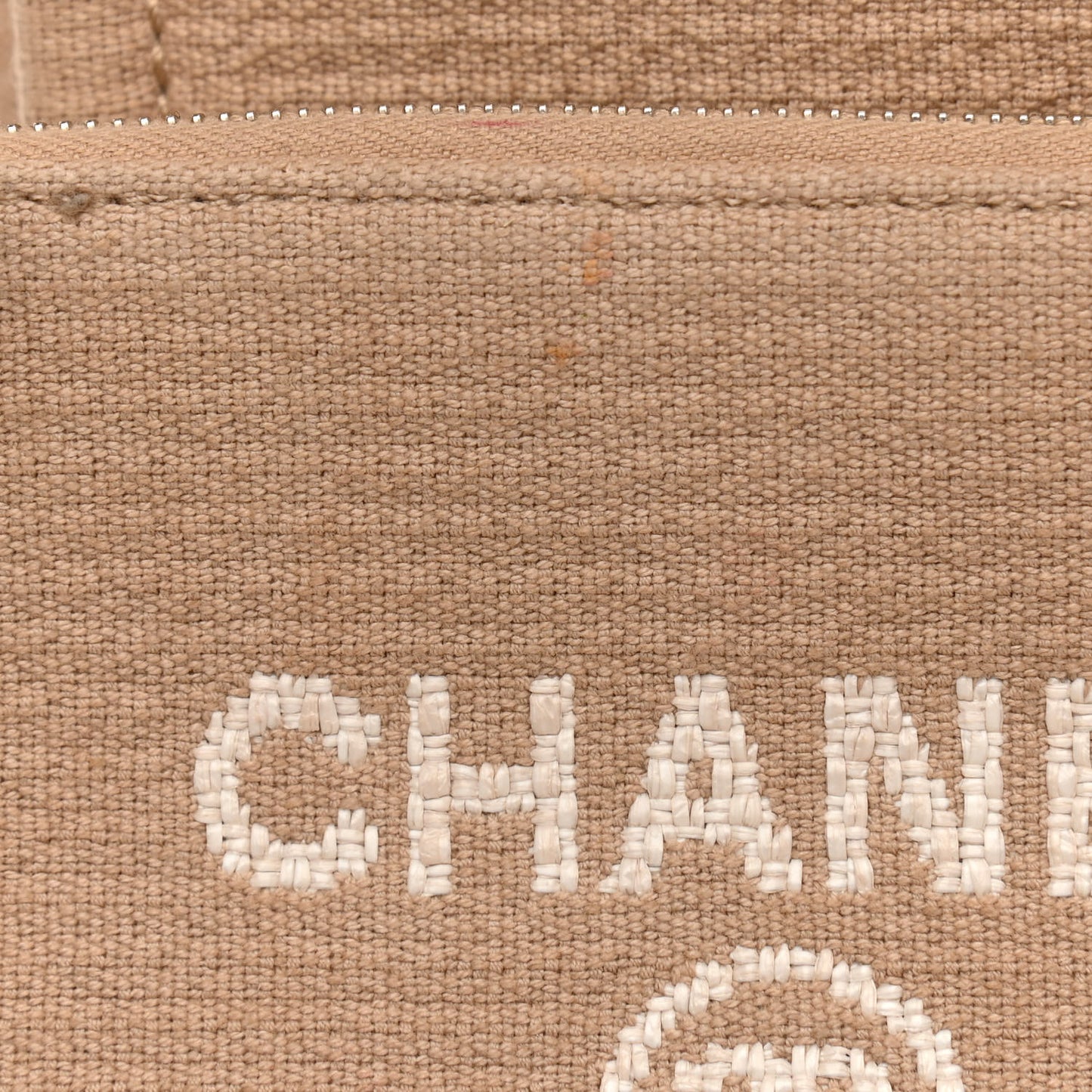 Mixed Fibers Small Deauville Tote Beige