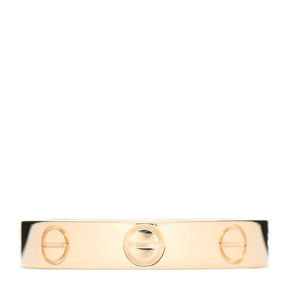 Cartier 18K Yellow Gold 3.5mm LOVE Wedding Band Ring 51 5.75 1 of 4