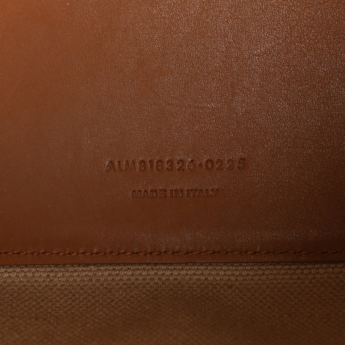 Canvas Calfskin Small Bucket Bag Desert Dust Brick