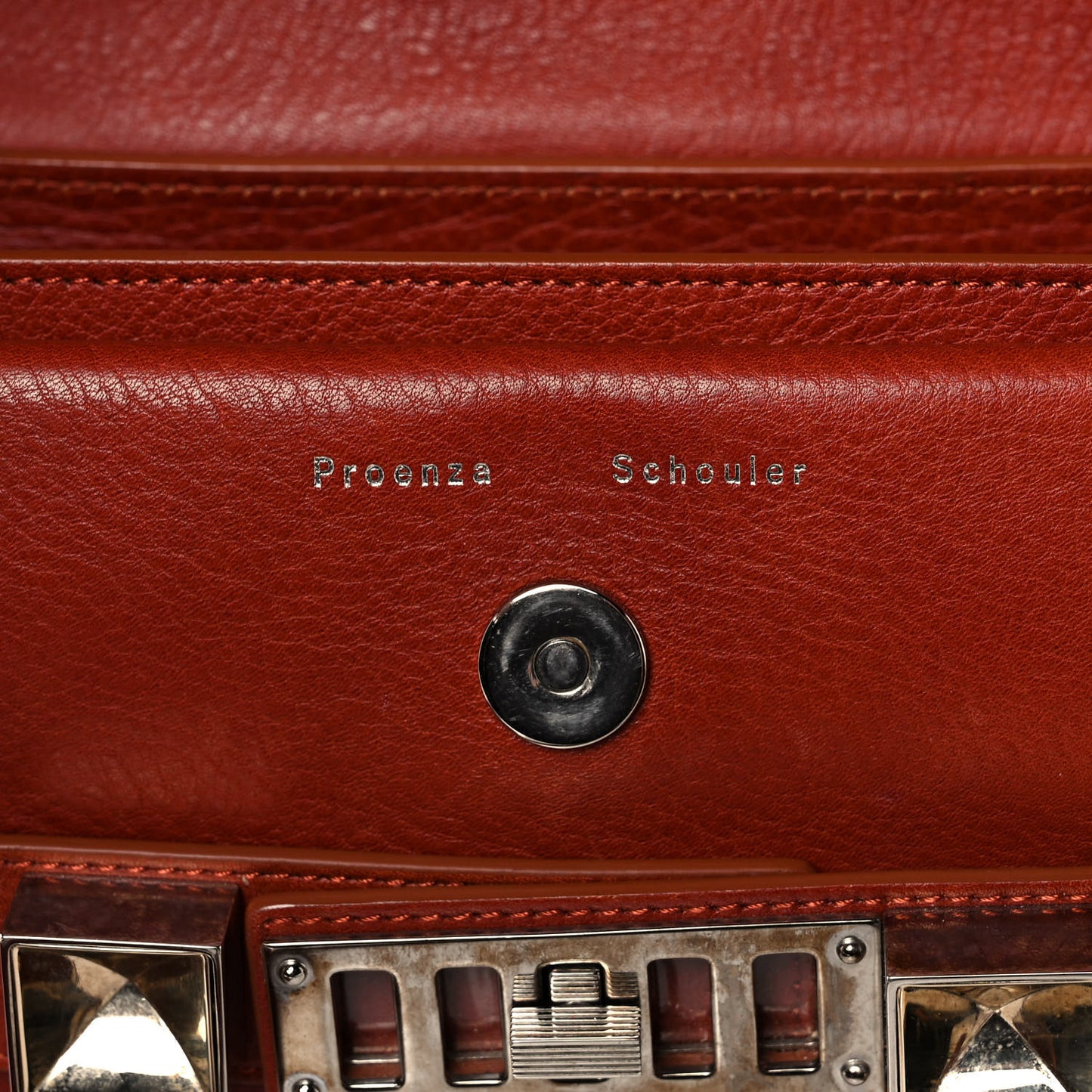 Calfskin Mini PS11 Classic Shoulder Bag Saddle