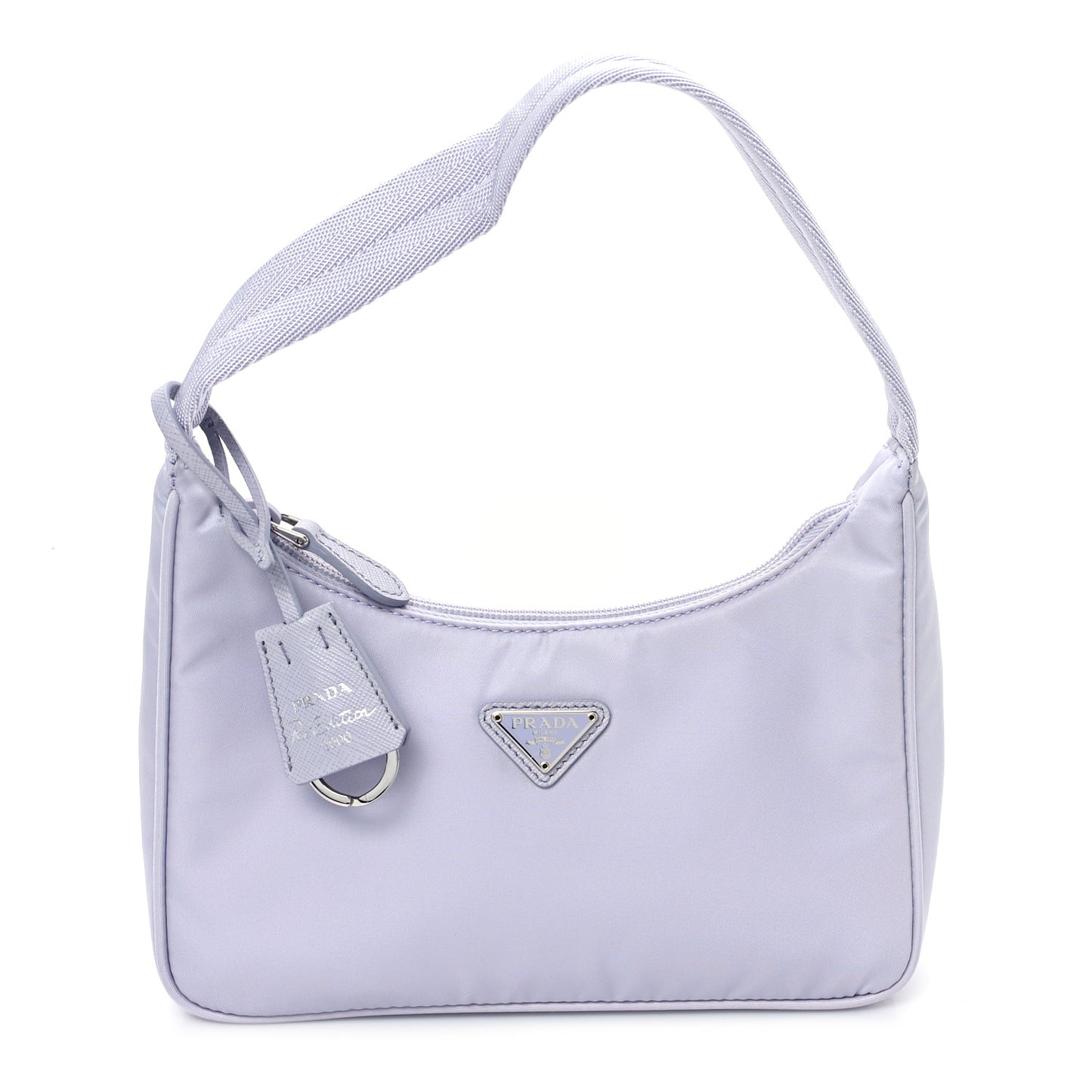 Tessuto Nylon Saffiano Mini Re-Edition 2005 Bag Purple