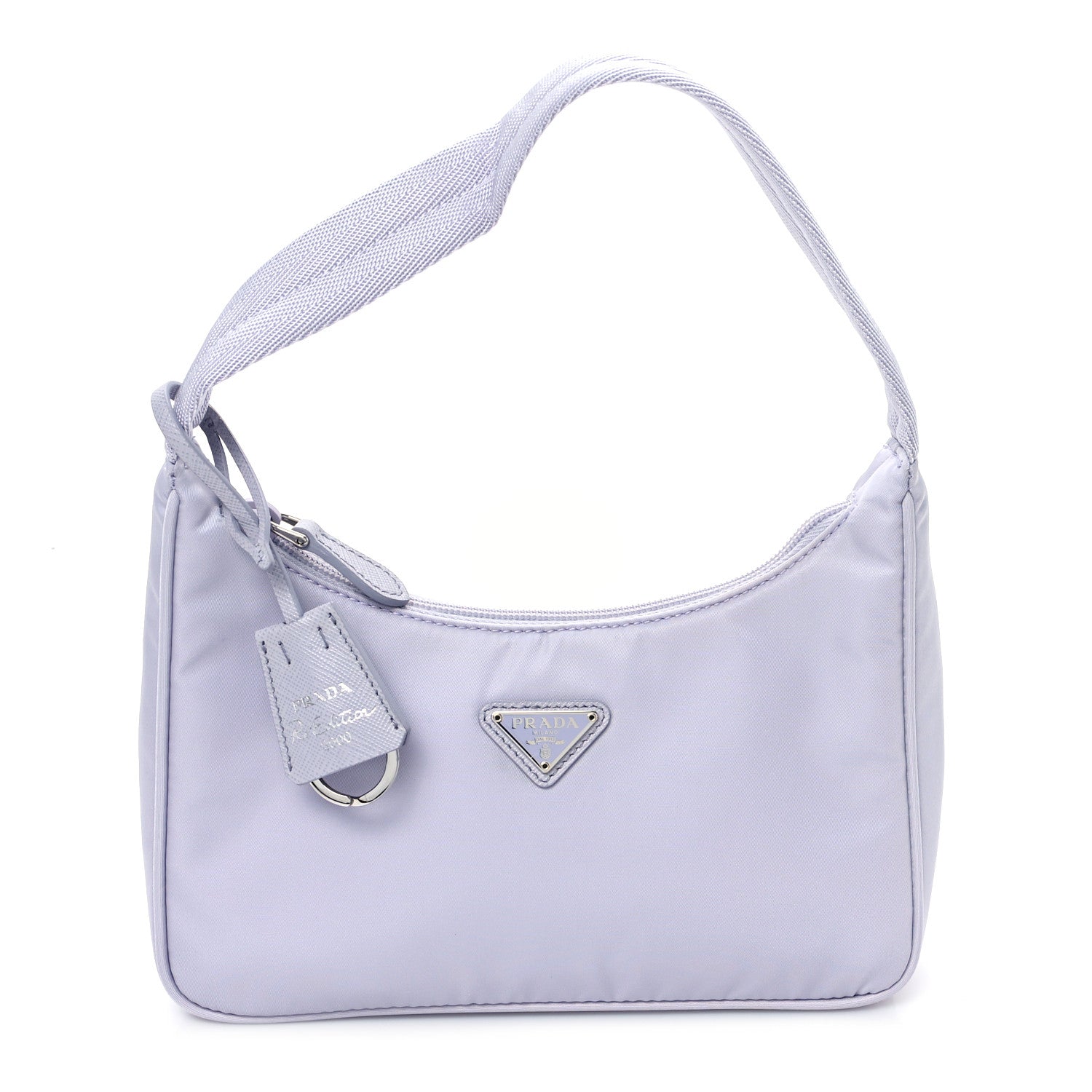 Prada Tessuto Nylon Saffiano Mini Re-Edition 2005 Bag Purple 1 of 10