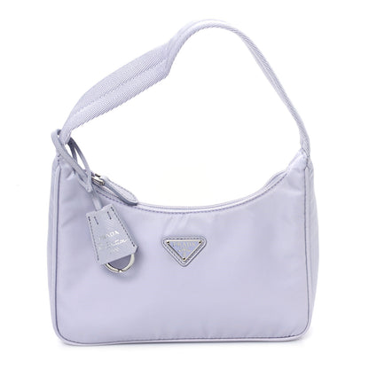 Prada Tessuto Nylon Saffiano Mini Re-Edition 2005 Bag Purple 1 of 10