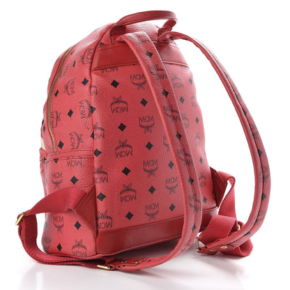 MCM Visetos Studded Small Stark London Olympic Backpack Corail 2 of 8
