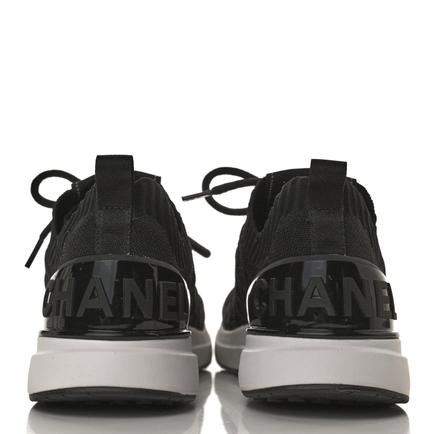 Fabric Logo Sneakers 35.5 Black
