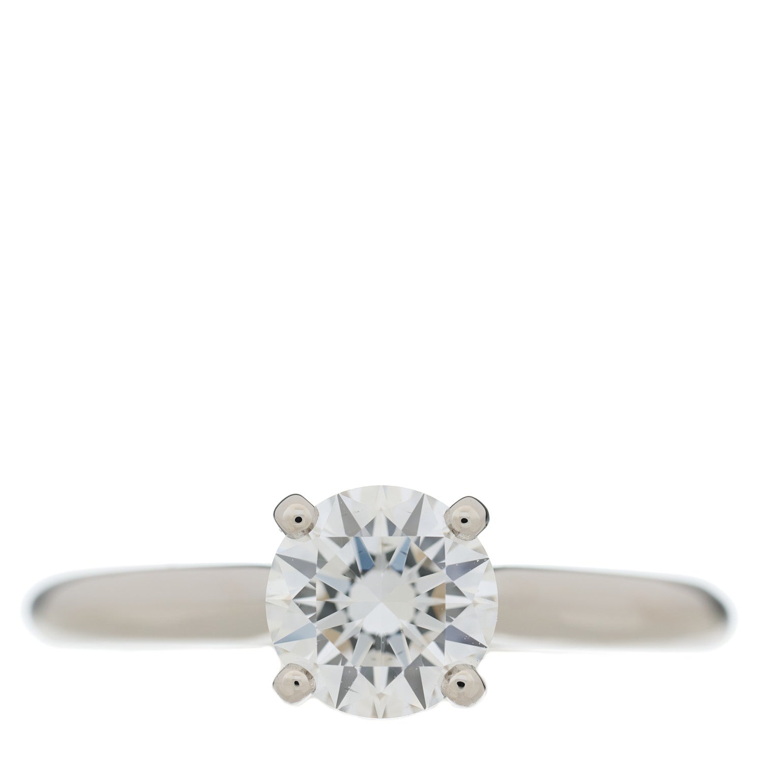 Cartier Platinum Diamond .80ct Solitaire 1895 Engagement Ring 49 4.75 1 of 7