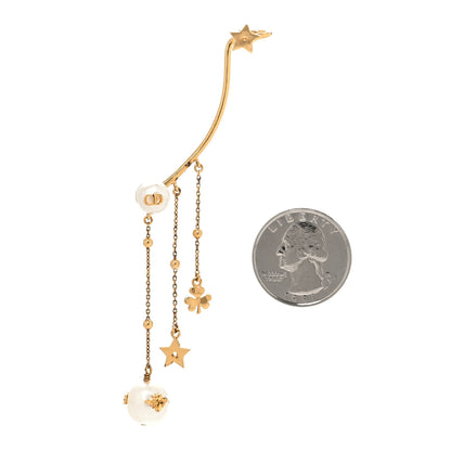 Christian Dior Pearl Perles De Desir Ear Cuff Gold White 2 of 4