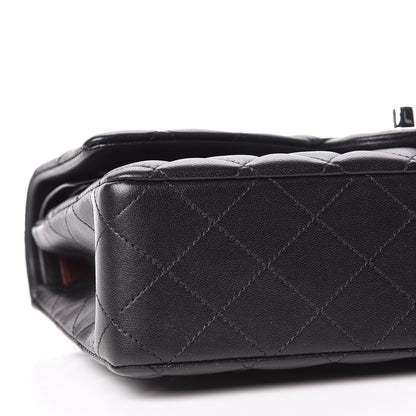 Chanel Lambskin Quilted Medium Double Flap Black 6 of 13