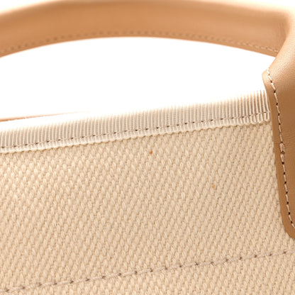 Chanel Canvas Pearl Medium Deauville Tote Ecru Beige 11 of 13