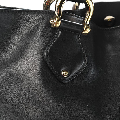 Gucci Calfskin Creole Large Tote Black 10 of 14