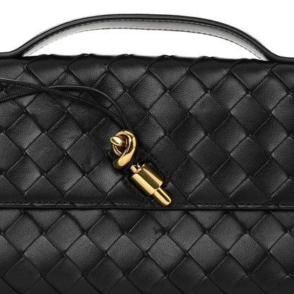 Bottega Veneta Nappa Intrecciato Long Andiamo Top Handle Clutch Black 8 of 10