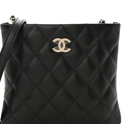 Chanel Lambskin Quilted Crossbody Bag Black 8 of 10