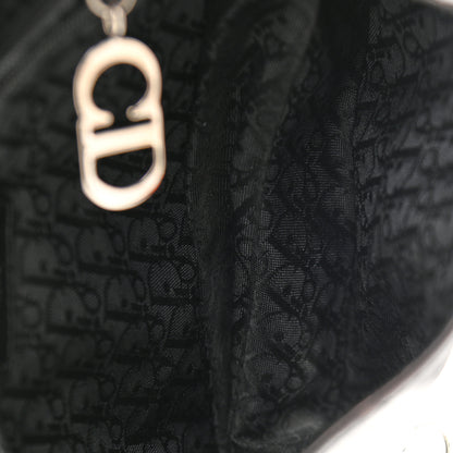 Christian Dior Calfskin Hardcore Pierced Saddle Bag Black 4 of 21