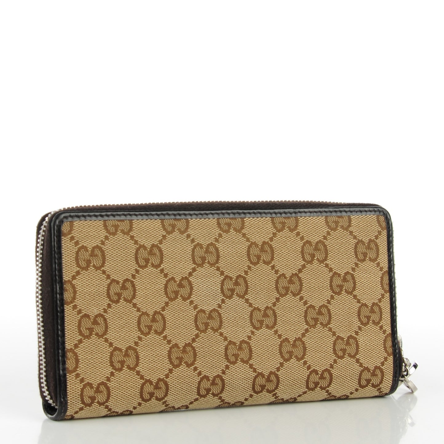 Monogram Large Twins Zip Around Wallet Dark Brown
