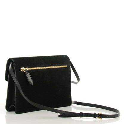 Burberry Grainy Nubuck Small Macken Crossbody Bag Black 3 of 8