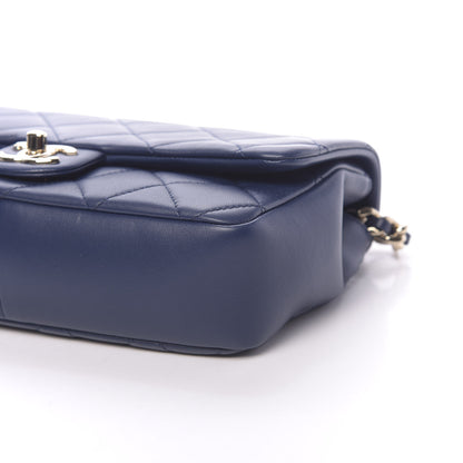 Chanel Lambskin Quilted Resin Bi-Color Chain Flap Bag Navy 8 of 10