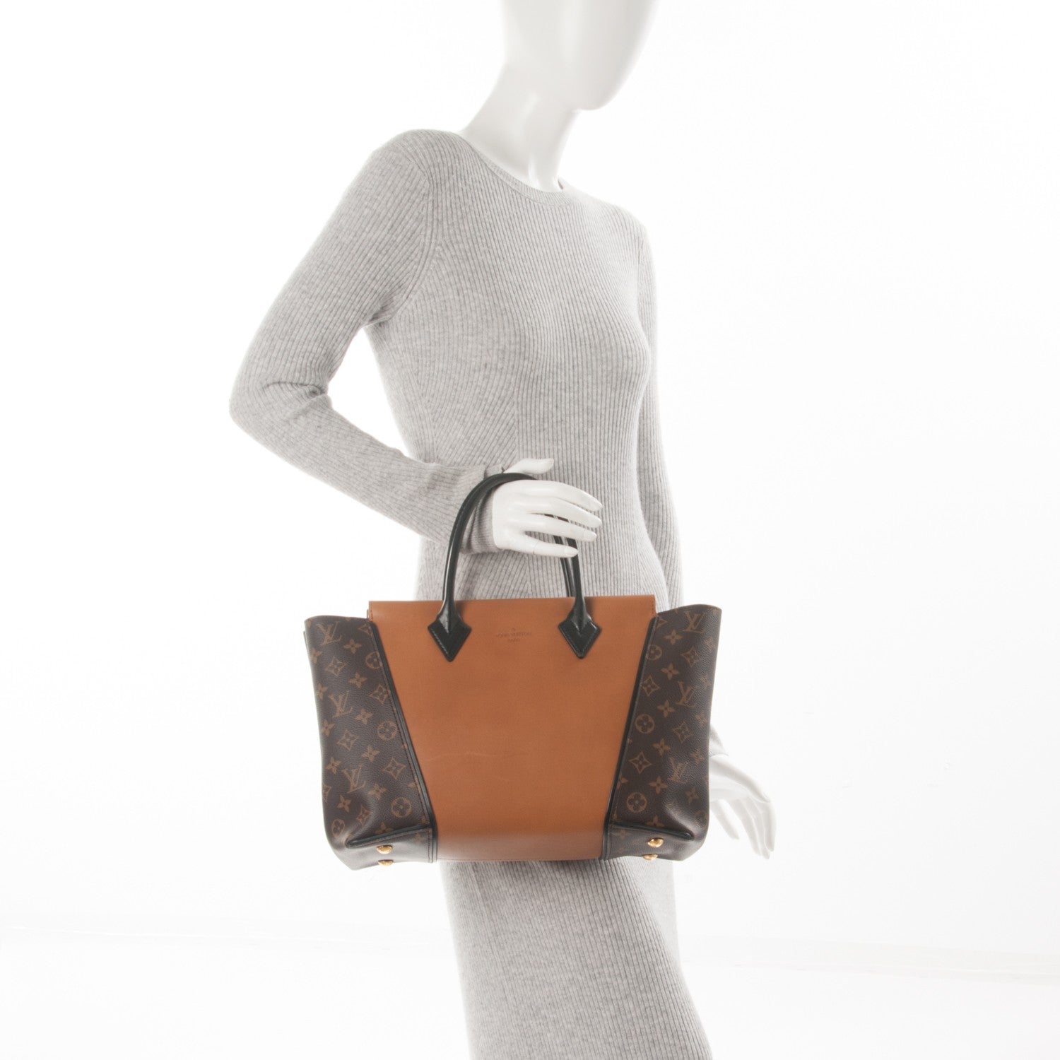 Louis Vuitton Monogram Cuir Orfevre Tote W PM Noisette 2 of 8