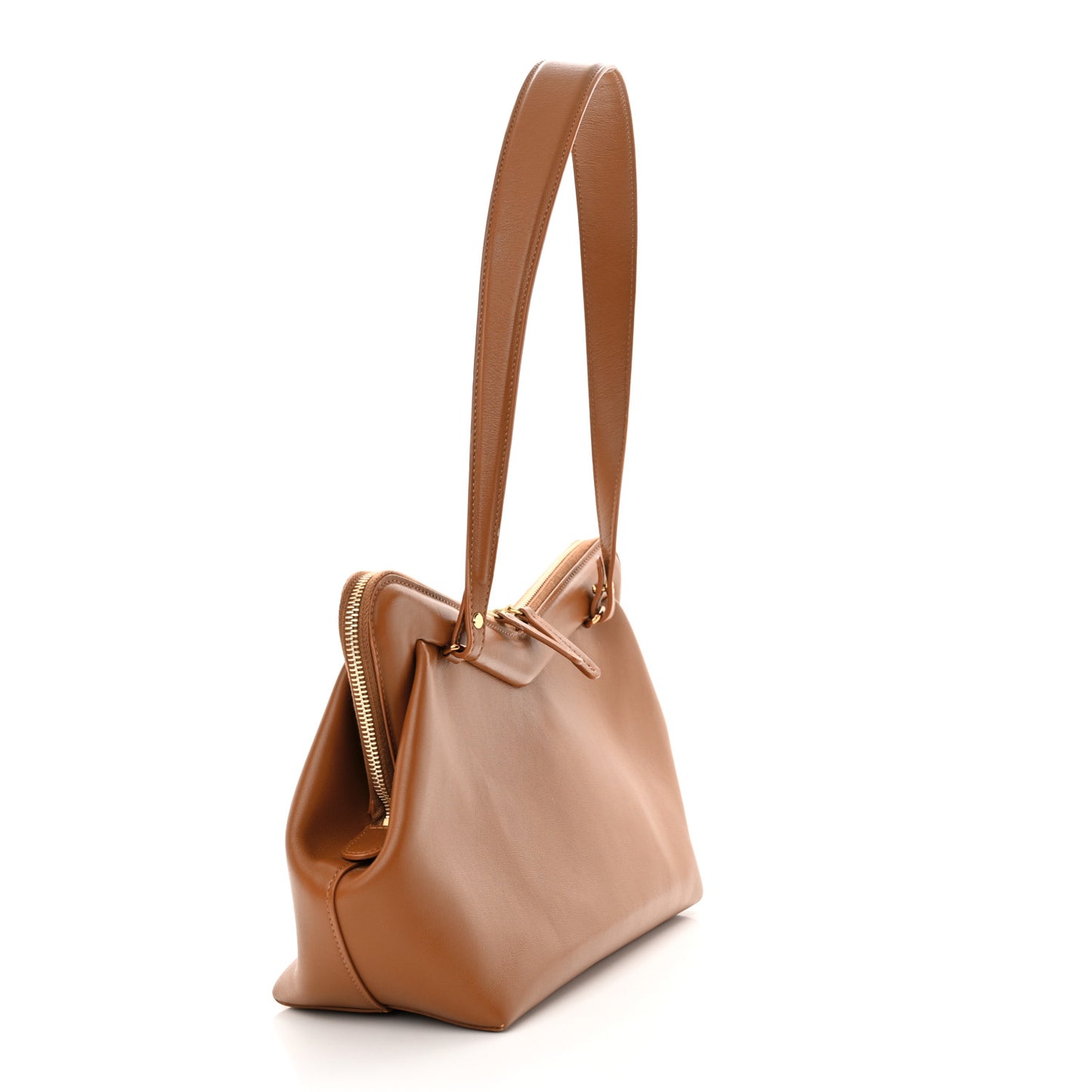 Smooth Calfskin M Frame Bag Camel