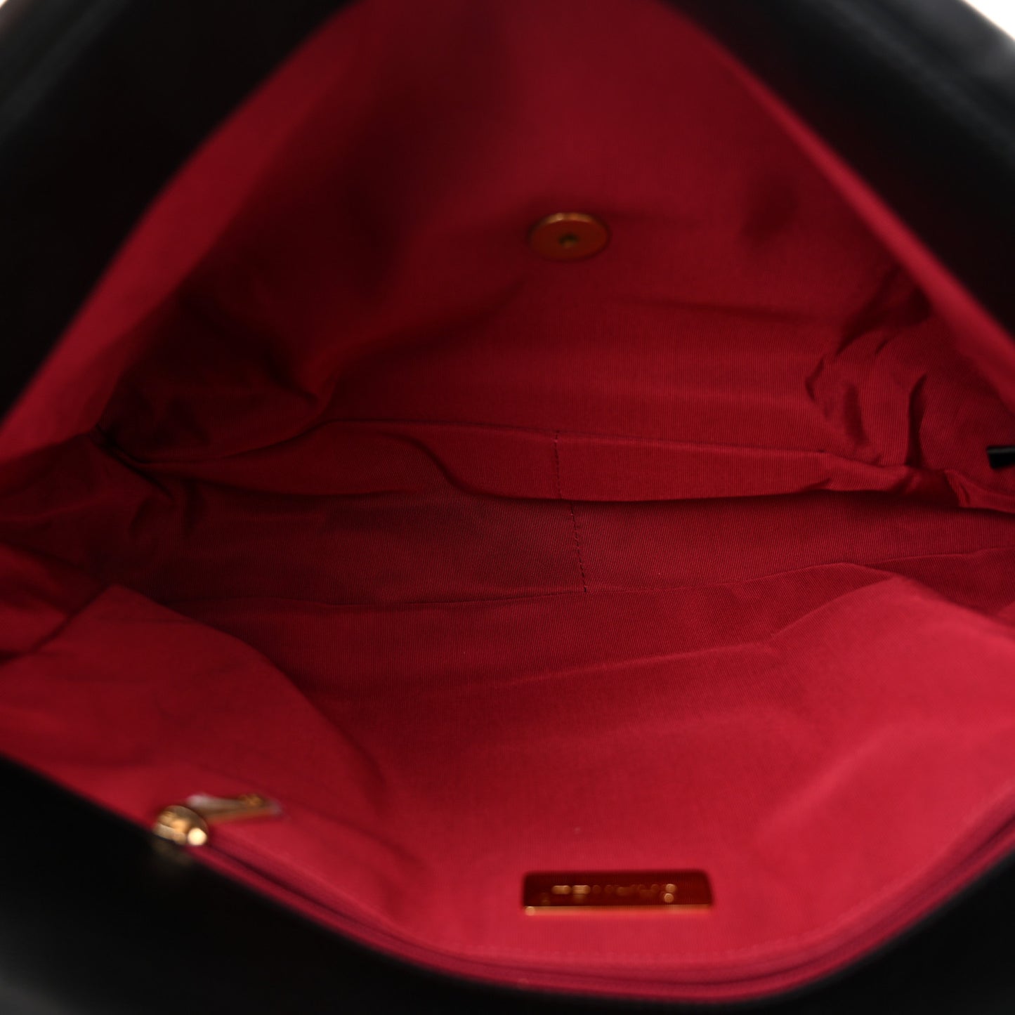 Goatskin Quilted Maxi Chanel 19 Flap Black