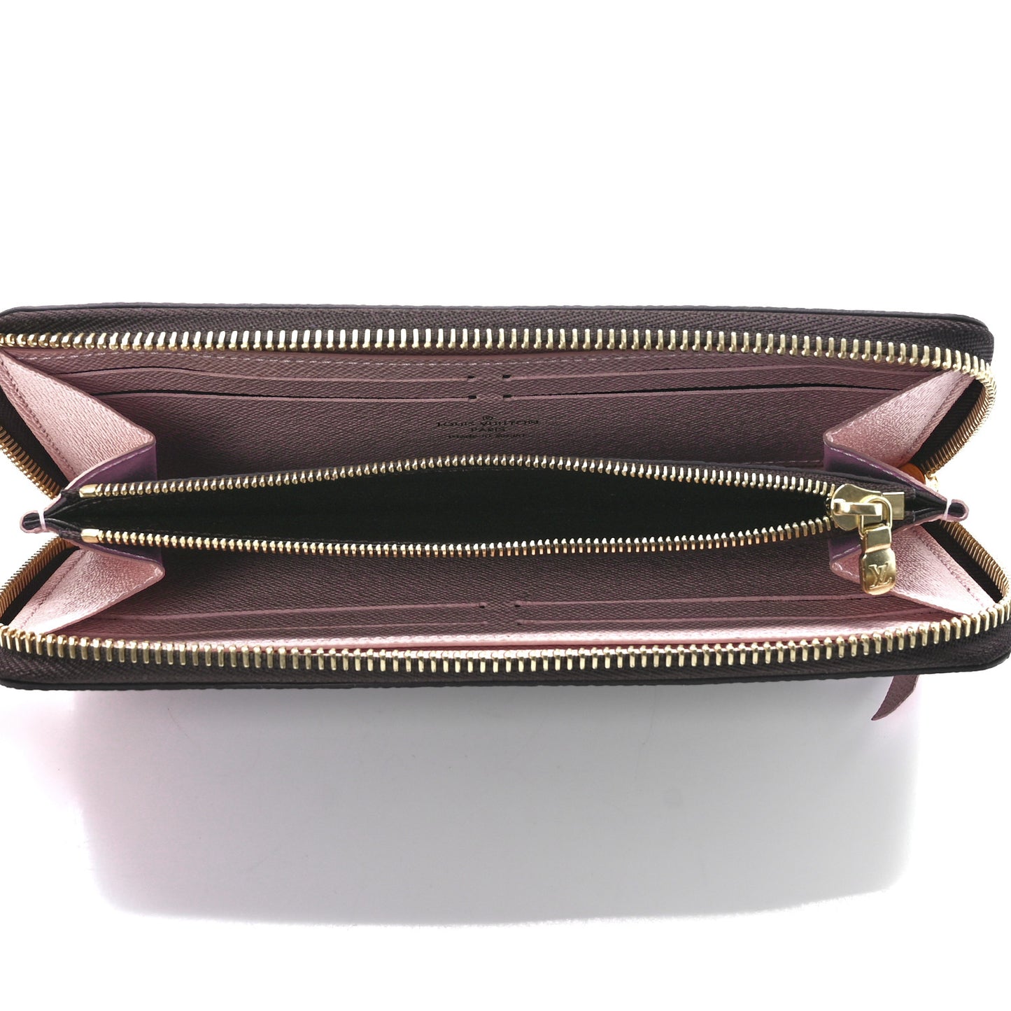 Monogram Clemence Wallet Rose Ballerine