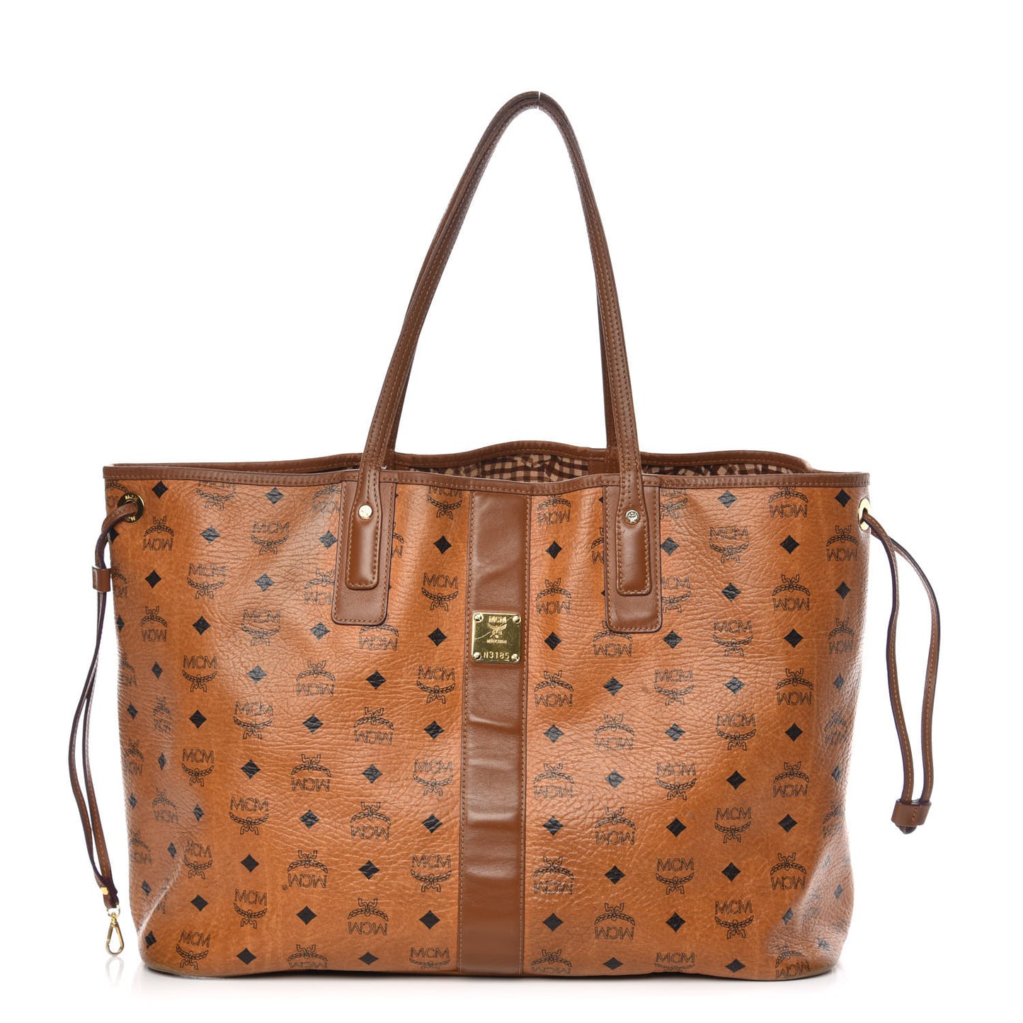 Visetos Large Liz Reversible Shopper Tote Cognac