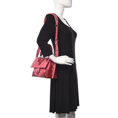Valentino Garavani Nappa Medium Candystud Top Handle Bag Rosso Valentino Shadow Pink 2 of 17