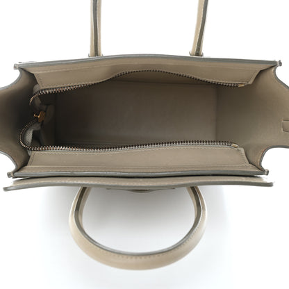 Celine Smooth Calfskin Nano Luggage Mastic 4 of 5