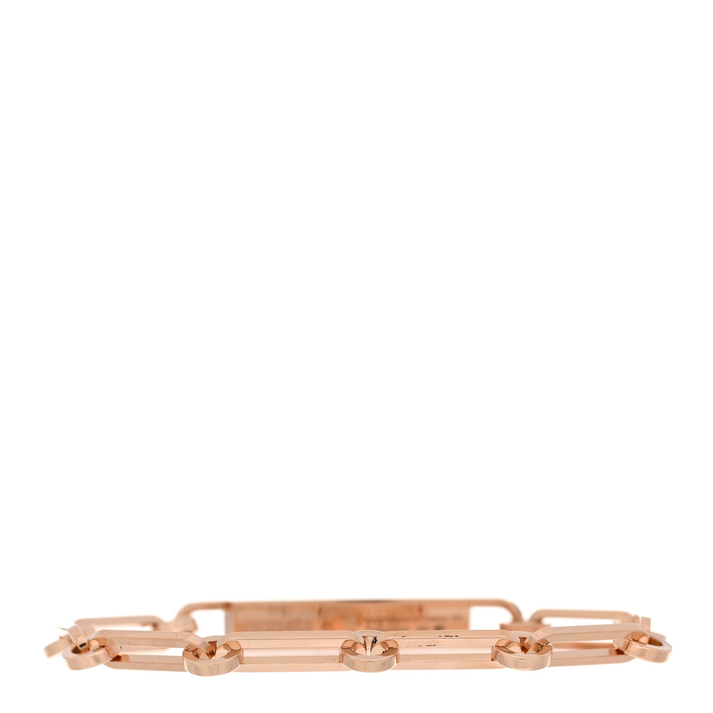 18K Rose Gold Diamond Pave PM Kelly Chaine Bracelet