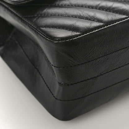 Chanel Aged Calfskin Chevron Quilted 2.55 Reissue Mini Flap So Black 15 of 19