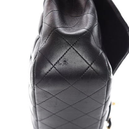 Chanel Lambskin Quilted Jumbo Single Flap Black 9 of 20