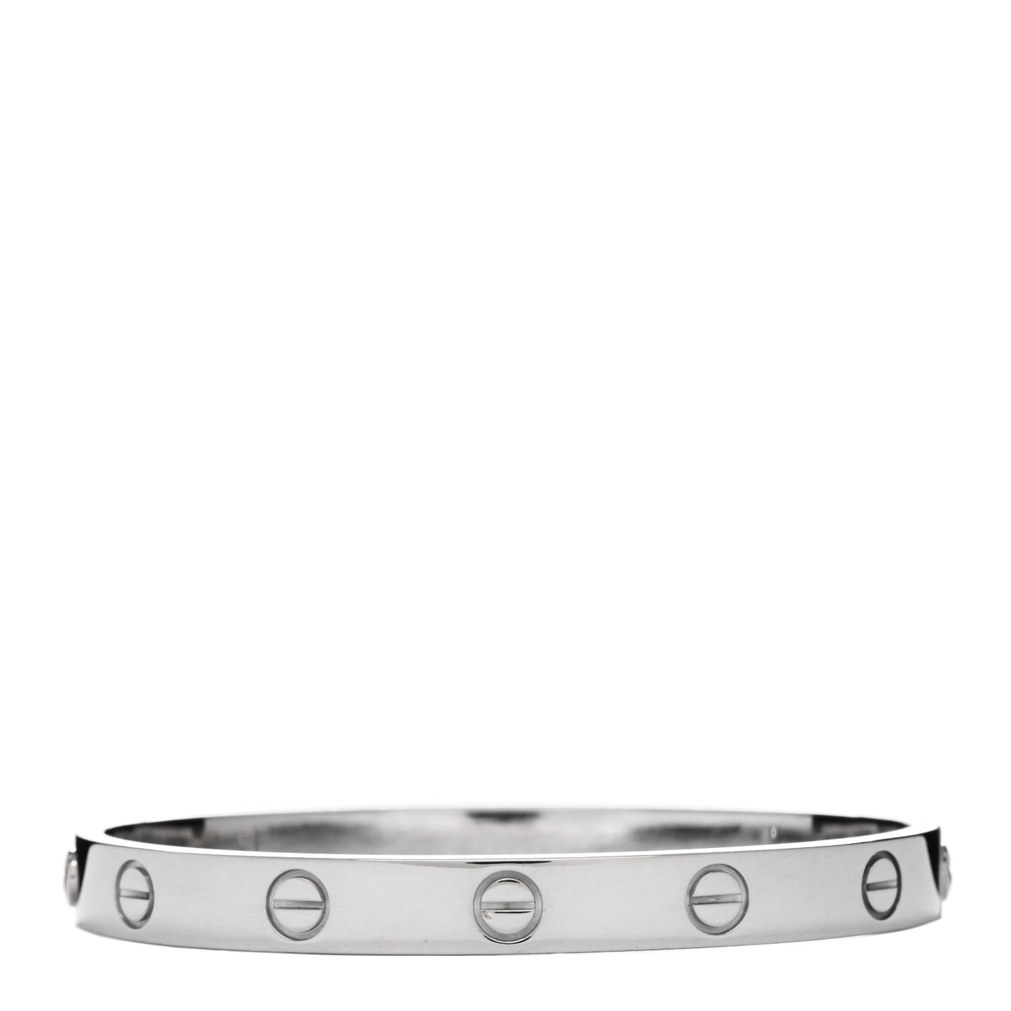 18K White Gold LOVE Bracelet 16