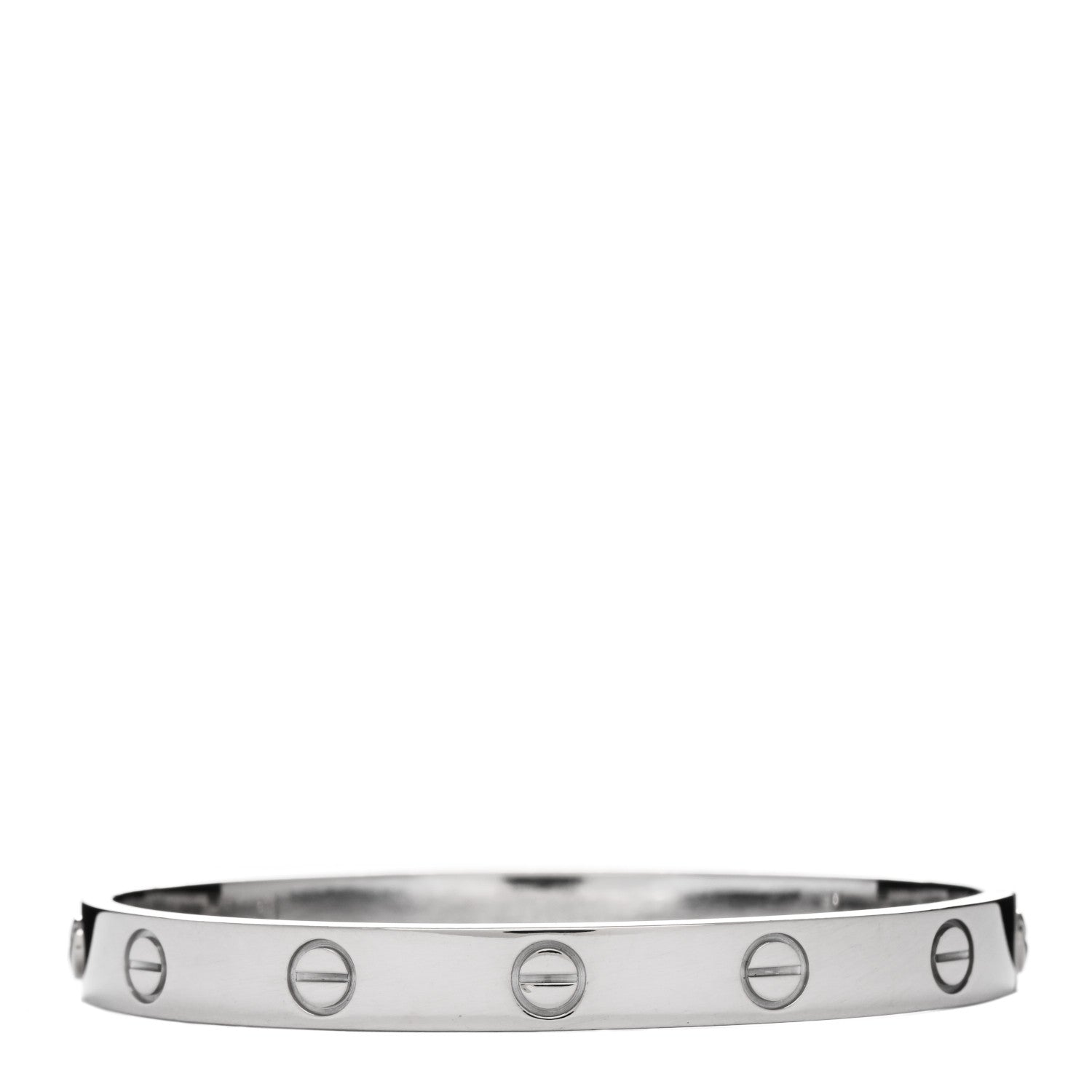 Cartier 18K White Gold LOVE Bracelet 16 2 of 3